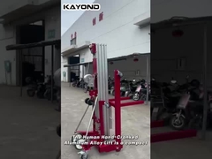 El ascensor de aleación de aluminio accionado a mano por el hombre