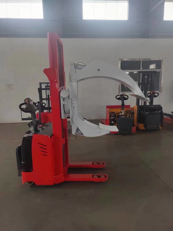 1.5 Ton 3 Meter Capacity Electric Pallet Jack Stacker With Reel Clamps
