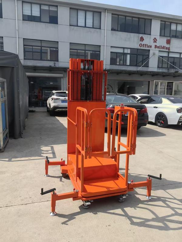 Belift 200kg Battery Powered Mobile Cargo Goods Handling Semi Electric Stock Order Picker Trolley