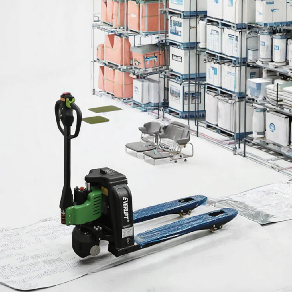 1.5 Ton Compact Electric Stacker Truck Powerful Electric Forklift for Warehouses Repair Shops Printing Shops