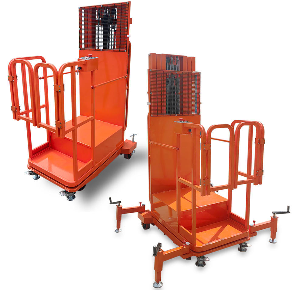 Stable Semi Electric Aerial Order Picker With Fork Platform For Safe Elevated Work