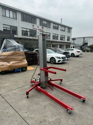 Manual telescópico elevador de aluminio Ndash herramienta de elevación ligera y duradera para estaciones de trabajo temporales