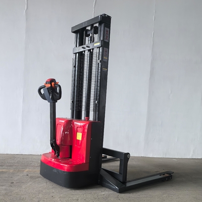 Apilador eléctrico de pasillo estrecho, capacidad de carga 1500 kg, patas separables ajustables